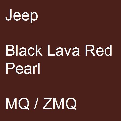 Jeep, Black Lava Red Pearl, MQ / ZMQ.